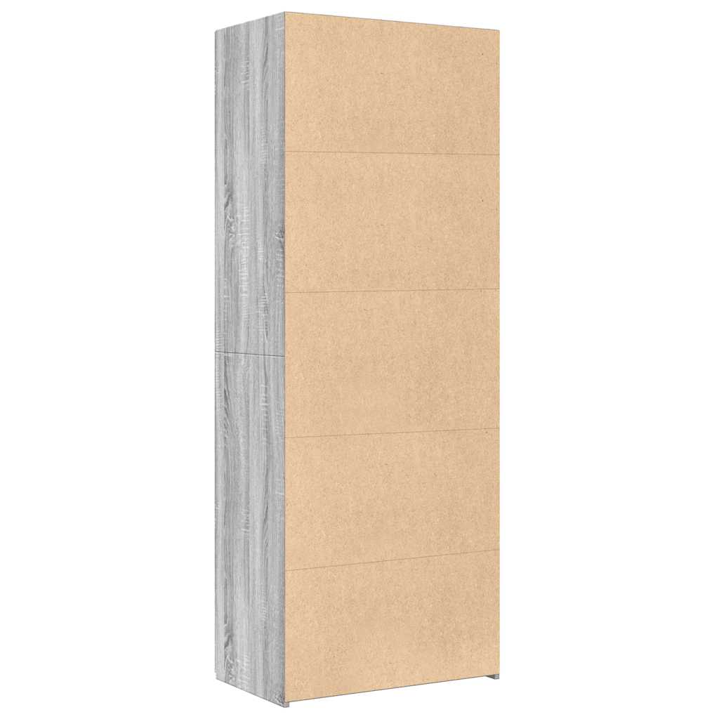 vidaXL Highboard Grey Sonoma 70x42,5x185 cm Engineered Wood 6
