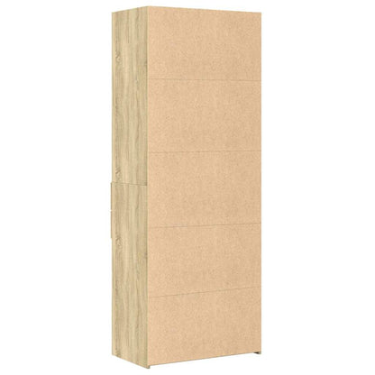 vidaXL Highboard Sonoma Oak 70x42,5x185 cm Engineered Wood 4
