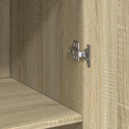 vidaXL Highboard Sonoma Oak 70x42,5x185 cm Engineered Wood 6
