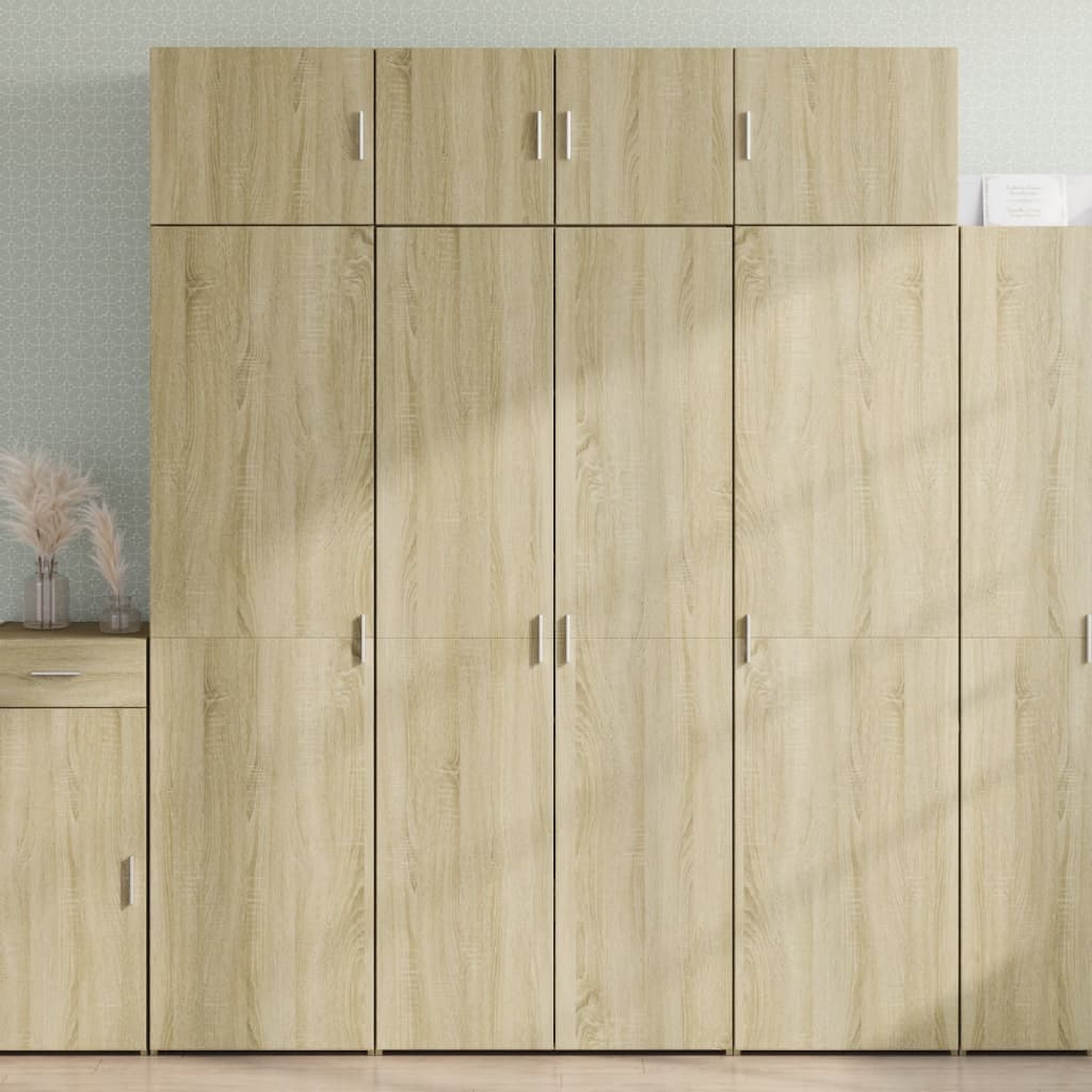 vidaXL Highboard 70x42.5x185 cm Engineered Wood with 4 Shelves