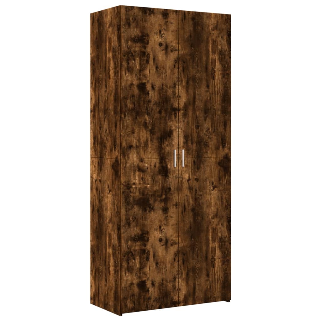 vidaXL Highboard Smoked Oak 80x42,5x185 cm Engineered Wood 2