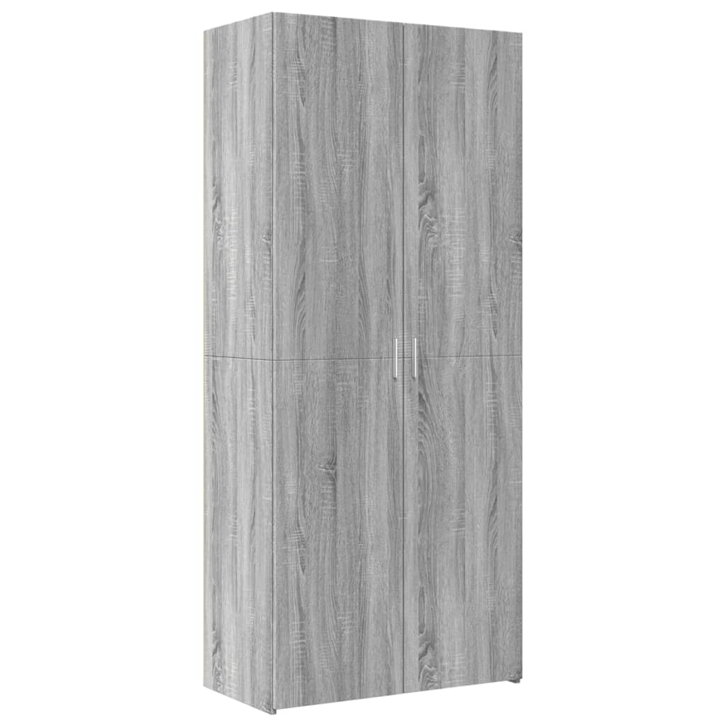 vidaXL Highboard Grey Sonoma 80x42,5x185 cm Engineered Wood 2