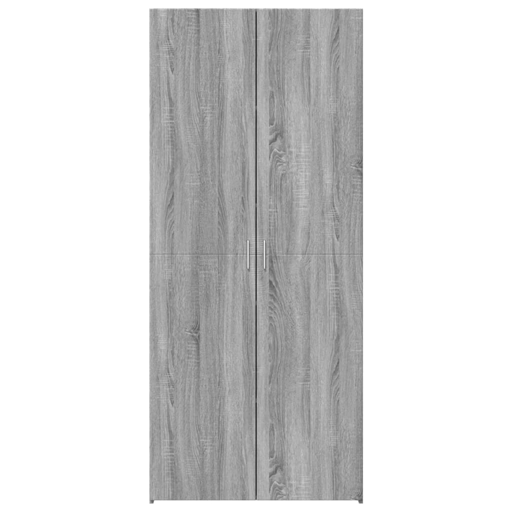 vidaXL Highboard Grey Sonoma 80x42,5x185 cm Engineered Wood 3