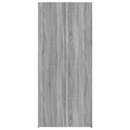 vidaXL Highboard Grey Sonoma 80x42,5x185 cm Engineered Wood 3