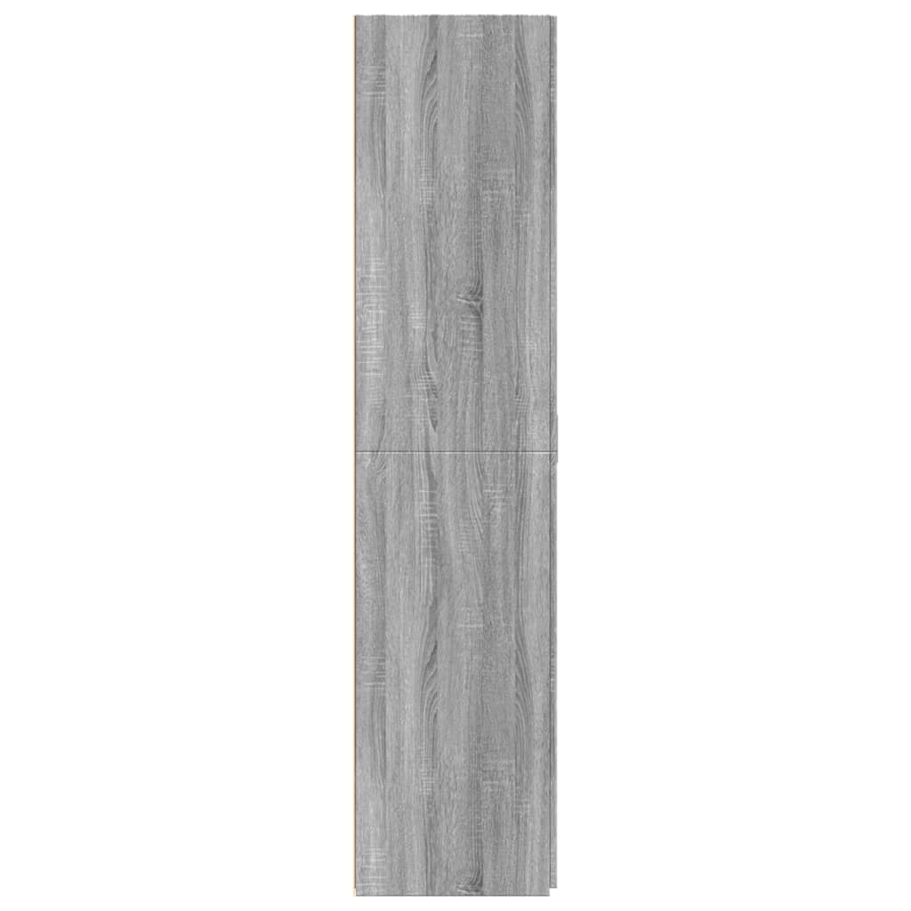 vidaXL Highboard Grey Sonoma 80x42,5x185 cm Engineered Wood 5