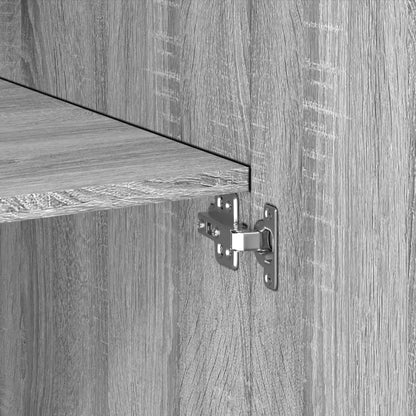 vidaXL Highboard Grey Sonoma 80x42,5x185 cm Engineered Wood 6