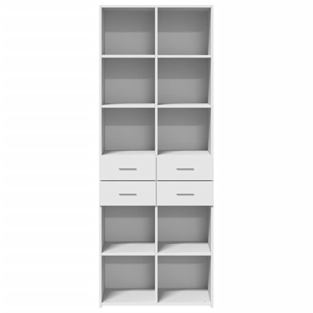 vidaXL Highboard White 70x42.5x185 cm Engineered Wood 4