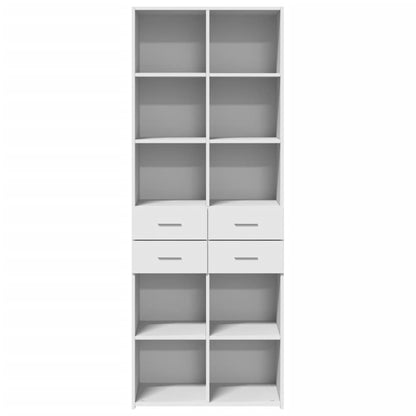 vidaXL Highboard White 70x42.5x185 cm Engineered Wood 4