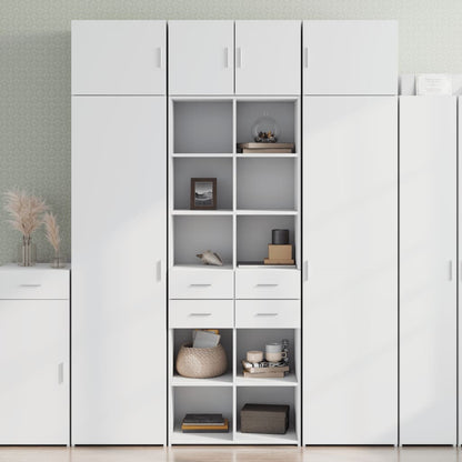 vidaXL Highboard White 70x42.5x185 cm Engineered Wood 1