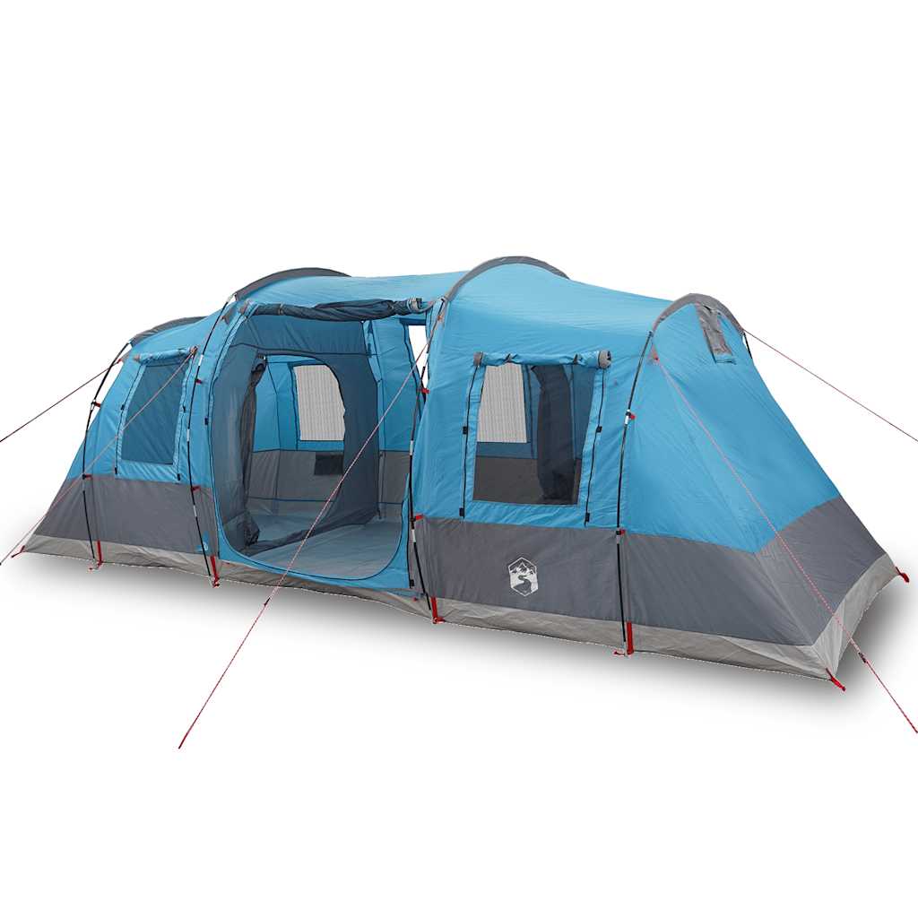 vidaXL Camping Tent Tunnel 4-Person Blue Waterproof 2