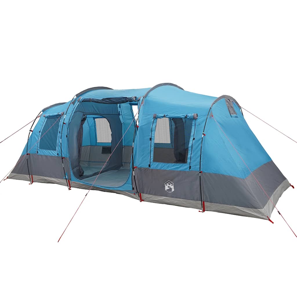 vidaXL Camping Tent Tunnel 4-Person Blue Waterproof 3