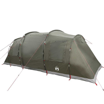 vidaXL Camping Tent Tunnel 4-Person Olive Green Waterproof 5