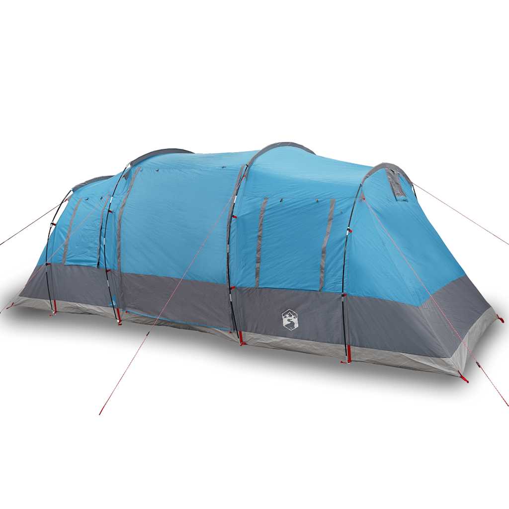 vidaXL Family Tent Tunnel 6-Person Blue Waterproof 2
