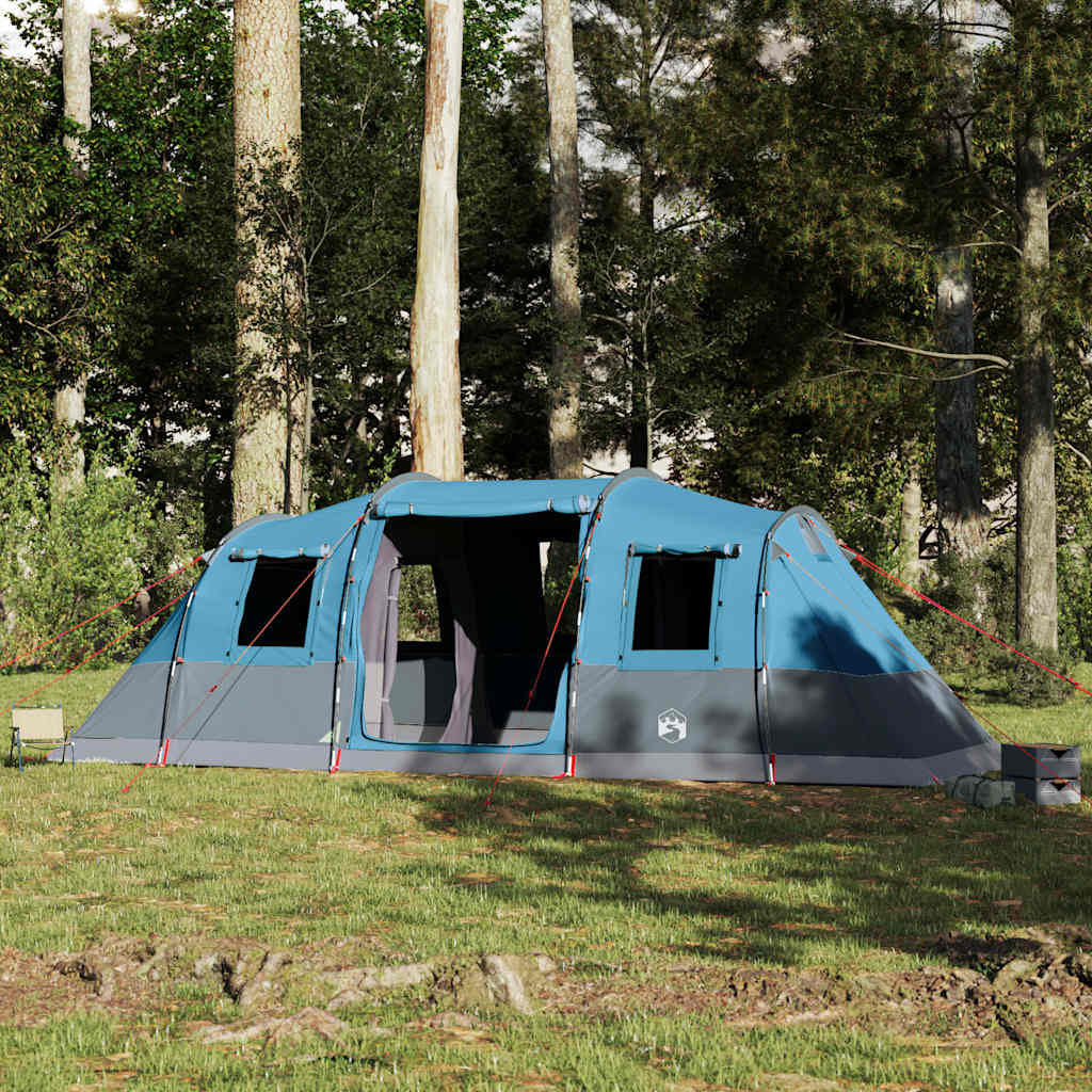 vidaXL Family Tent Tunnel 6-Person Blue Waterproof 4