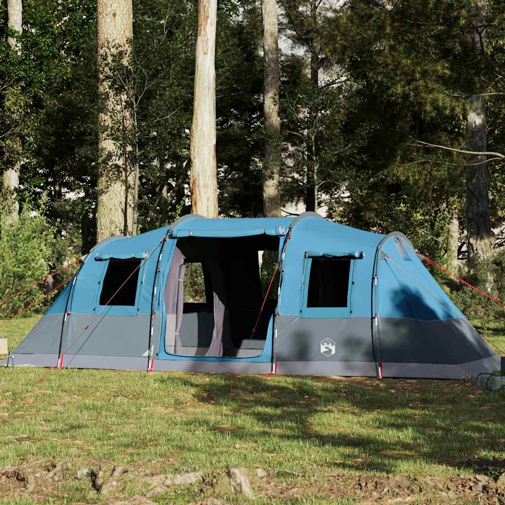 vidaXL Family Tent Tunnel 6-Person Blue Waterproof 1