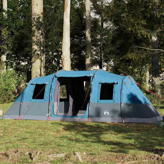 vidaXL Family Tent Tunnel 6-Person Blue Waterproof 1