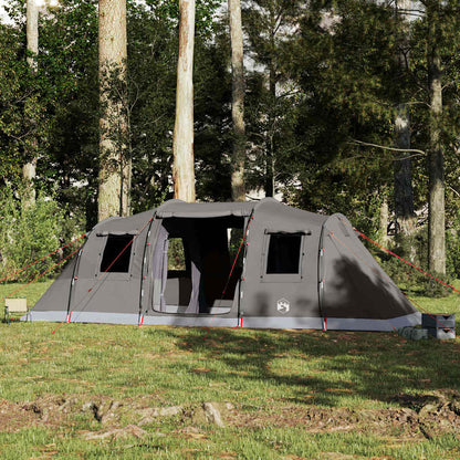 vidaXL Family Tent Tunnel 6-Person Brown Waterproof 4