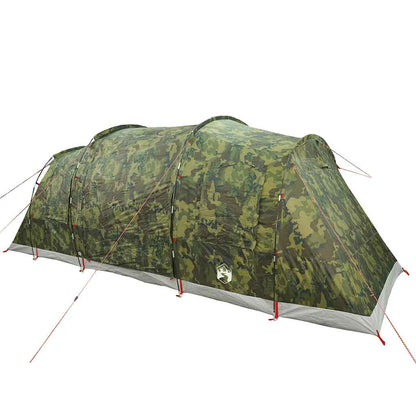 vidaXL Family Tent Tunnel 6-Person Camouflage Waterproof 3