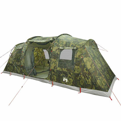 vidaXL Family Tent Tunnel 6-Person Camouflage Waterproof 5