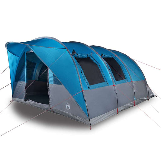vidaXL Camping Tent Tunnel 5-Person Blue Waterproof 2