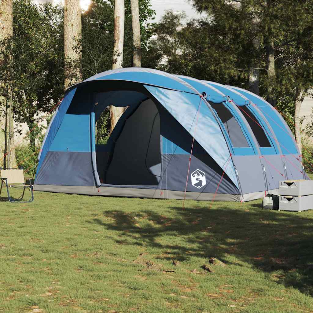 vidaXL Camping Tent Tunnel 5-Person Blue Waterproof 3