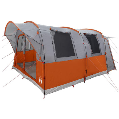 vidaXL Car Tent 4-Person Grey and Orange Waterproof 4