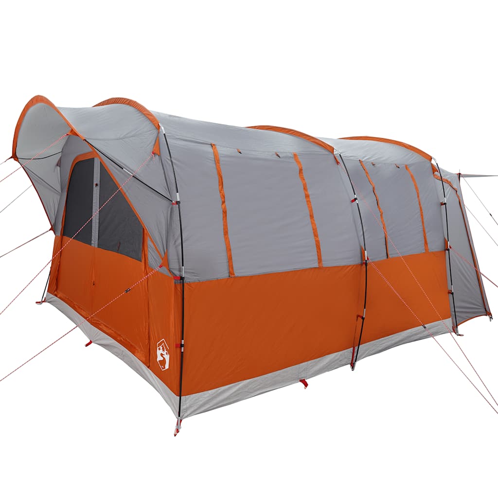 vidaXL Car Tent 4-Person Grey and Orange Waterproof 5