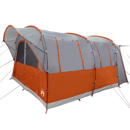 vidaXL Car Tent 4-Person Grey and Orange Waterproof 5