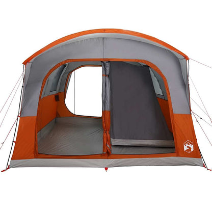 vidaXL Car Tent 4-Person Grey and Orange Waterproof 6