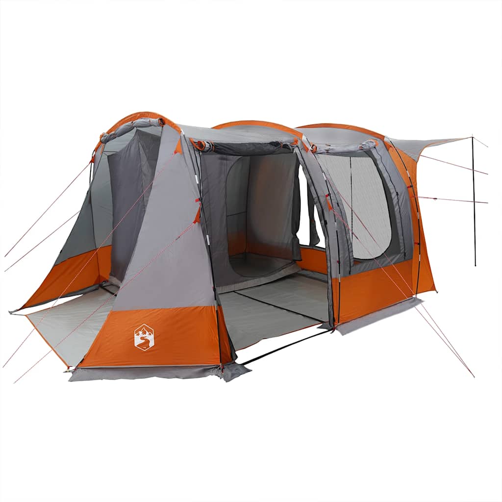 vidaXL Car Tent Grey and Orange Waterproof 4