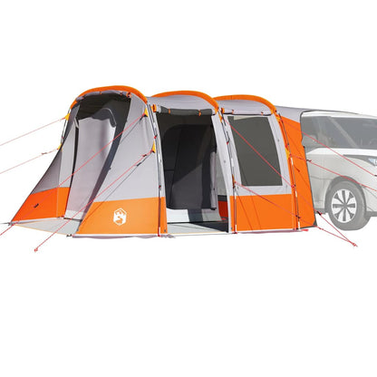 vidaXL Car Tent Grey and Orange Waterproof 1