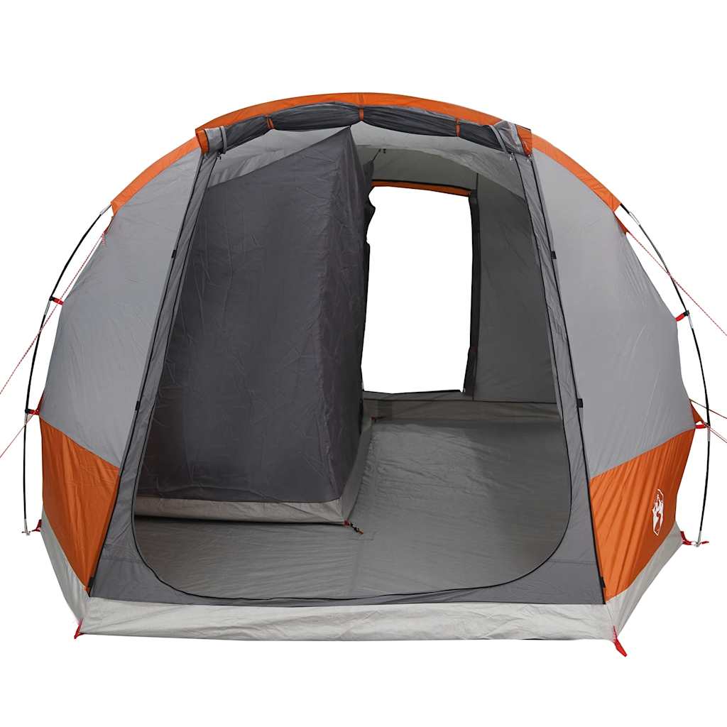 vidaXL Car Tent 2-Person Grey and Orange Waterproof 5