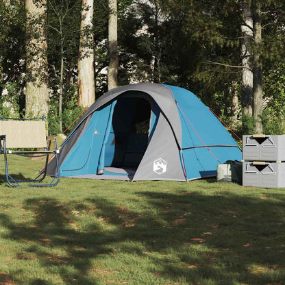Family Tent Cabin 6-Person Waterproof Blue