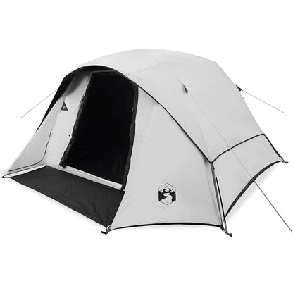 vidaXL Family Tent Cabin 6-Person White Blackout Fabric Waterproof 2