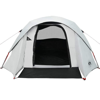 vidaXL Family Tent Cabin 6-Person White Blackout Fabric Waterproof 4