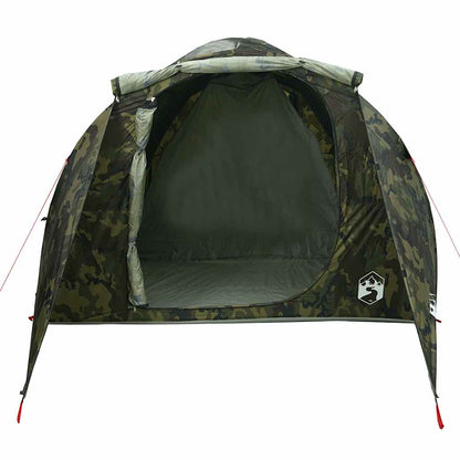 vidaXL Family Tent Tunnel 6-Person Camouflage Water-resistant 5