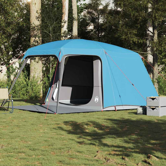 Camping Tent with Porch Dome 5-Person Waterproof Blue