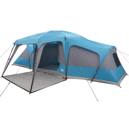 vidaXL Family Tent with Porch Dome 9-Person Blue Waterproof 4