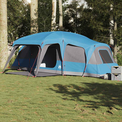 vidaXL Family Tent with Porch Dome 9-Person Blue Waterproof 1