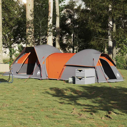 Camping Tent 5-Person Waterproof Grey and orange