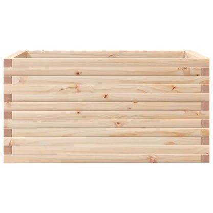 Garden Planter 50x50x45.5 cm Solid Wood Pine Open Bottom Natural Pine 90 cm 60 cm