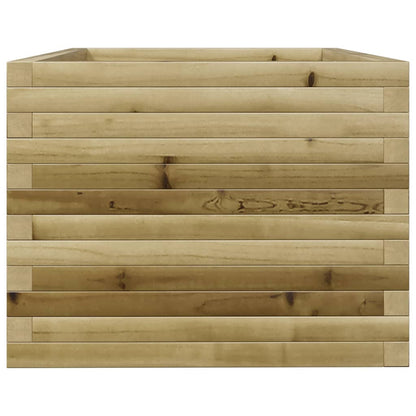 Garden Planter 50x50x45.5 cm Impregnated Wood Pine Open Bottom Natural Impregnated 90 cm 60 cm