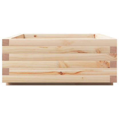 Garden Planter 40x40x26.5 cm Solid Wood Pine with Legs Natural Pine 90 cm