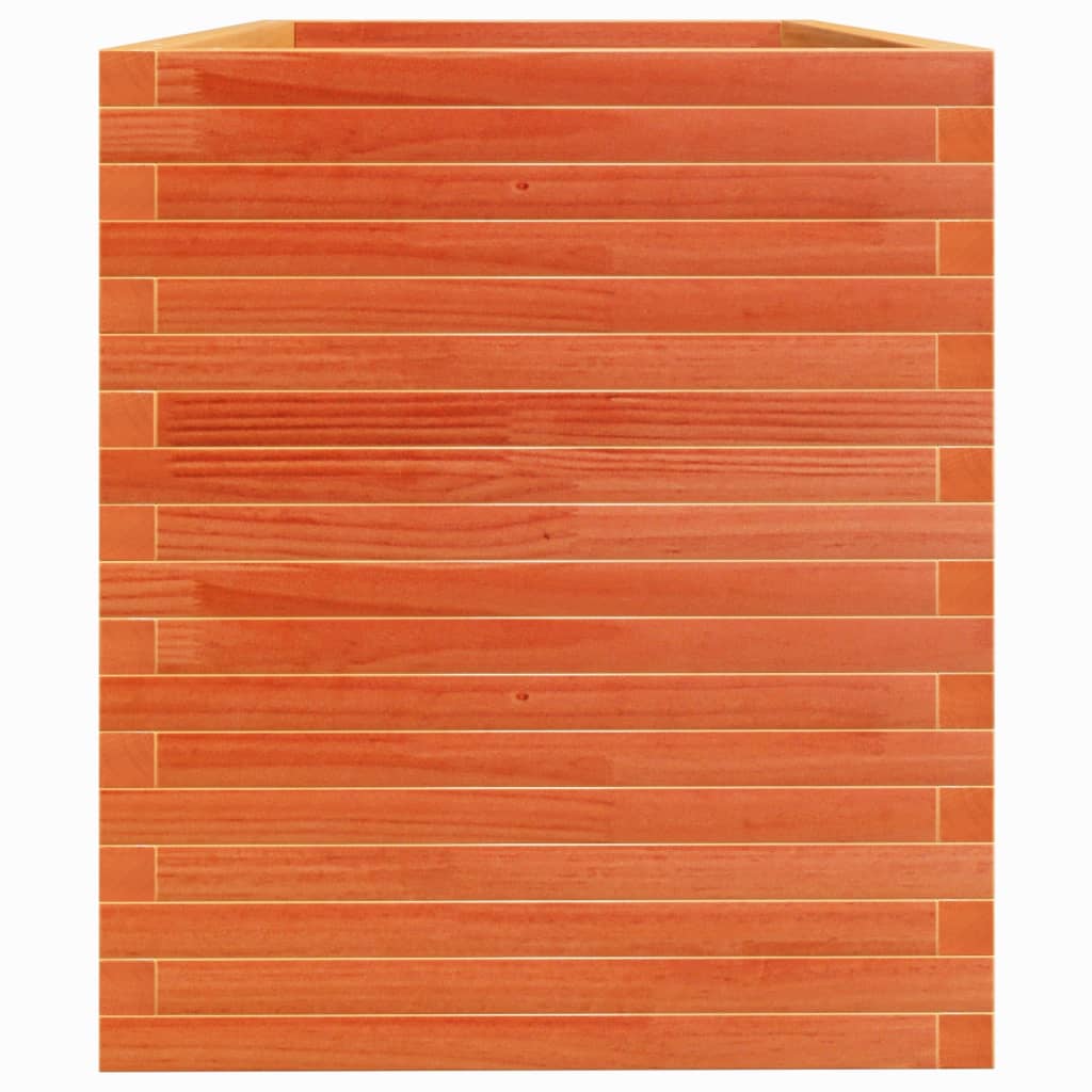 vidaXL Garden Planter Wax Brown 110x60x68.5 cm Solid Wood Pine 6