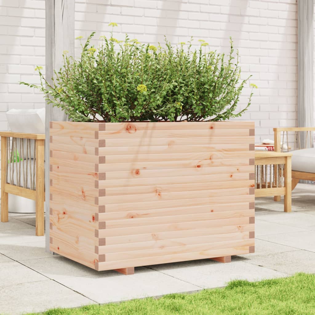 vidaXL Garden Planter 90x60x72,5 cm Solid Wood Pine 3