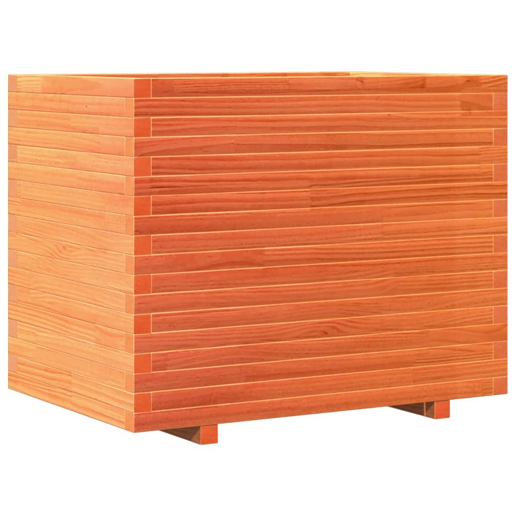 vidaXL Garden Planter Wax Brown 90x60x72,5 cm Solid Wood Pine 2
