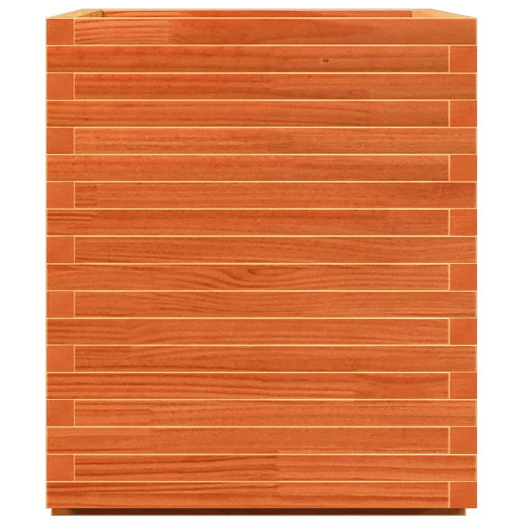 vidaXL Garden Planter Wax Brown 90x60x72,5 cm Solid Wood Pine 6