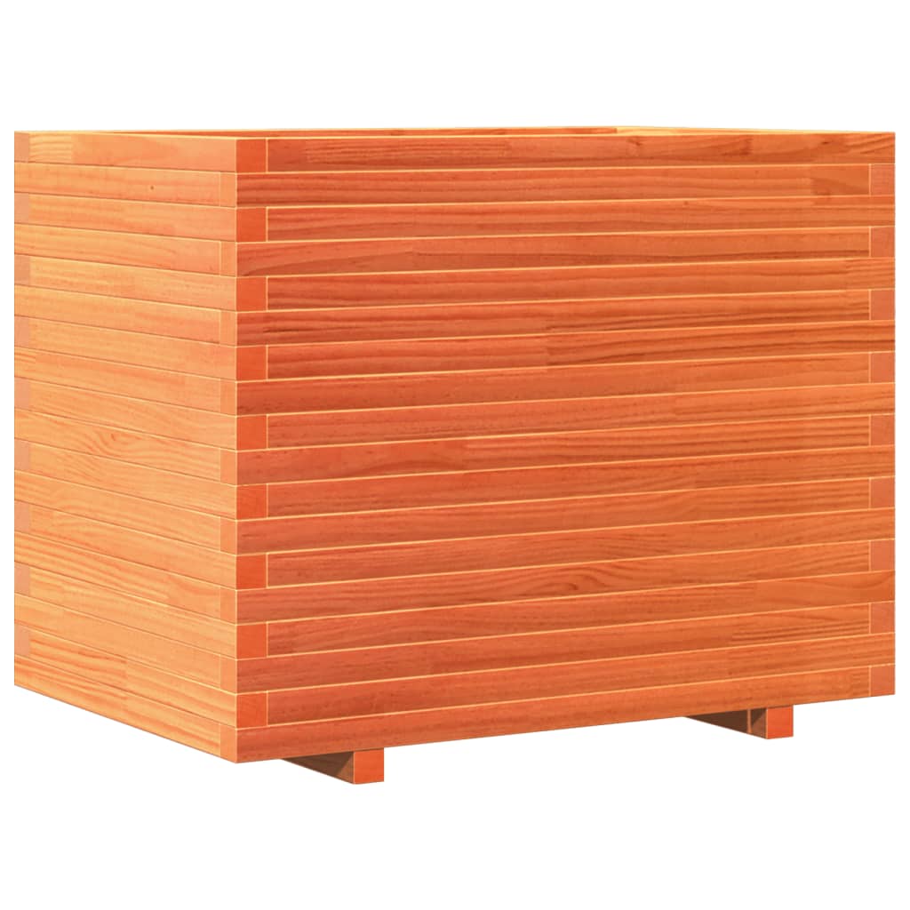 vidaXL Garden Planter Wax Brown 90x60x72,5 cm Solid Wood Pine 5