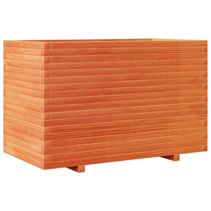 vidaXL Garden Planter Wax Brown 110x60x72 cm Solid Wood Pine 2