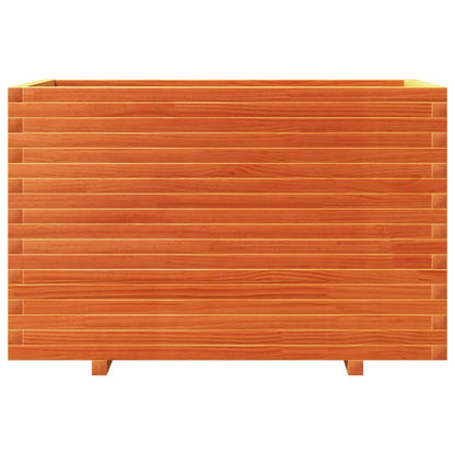 vidaXL Garden Planter Wax Brown 110x60x72 cm Solid Wood Pine 5